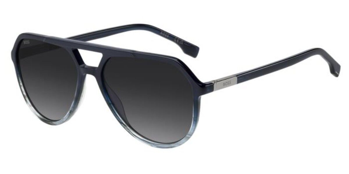 BOSS 1831/S 38I/9O, Blue frame, Gradient Dark Grey lenses