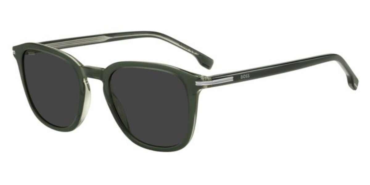BOSS 1845/S 8YW/IR, Green frame, Solid Dark Grey lenses