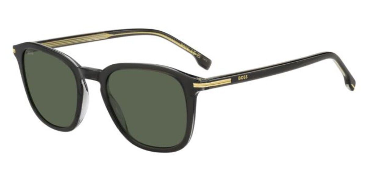 BOSS 1845/S KB7/QT, Grey frame, Solid Dark Green lenses