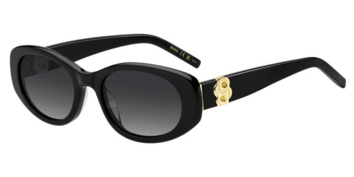 BOSS 1859/G/S Asian Fit 807/9O, Black frame, Gradient Dark Grey lenses