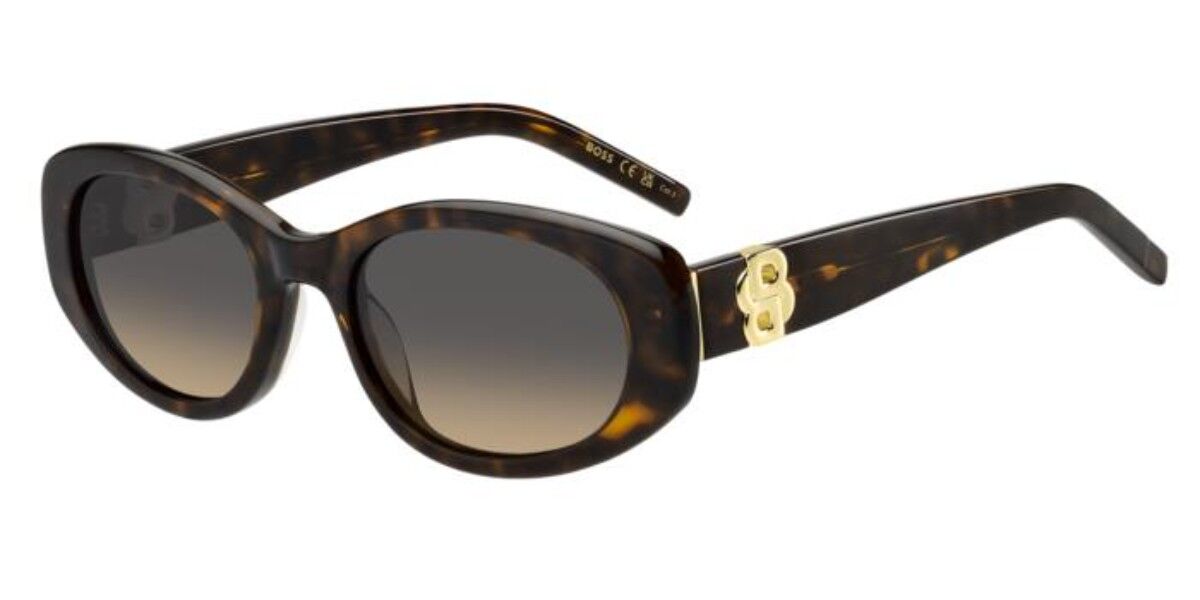 BOSS 1859/G/S Asian Fit 086/PR, Tortoiseshell frame, Double Gradient Grey Brown lenses