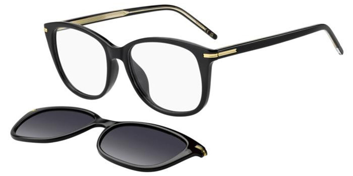 BOSS 1862/G/C Asian Fit with Clip-On 807/WJ, Black frame