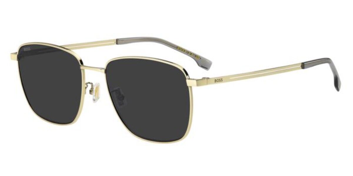 BOSS 1870/F/S Asian Fit J5G/IR, Gold frame, Solid Dark Grey lenses