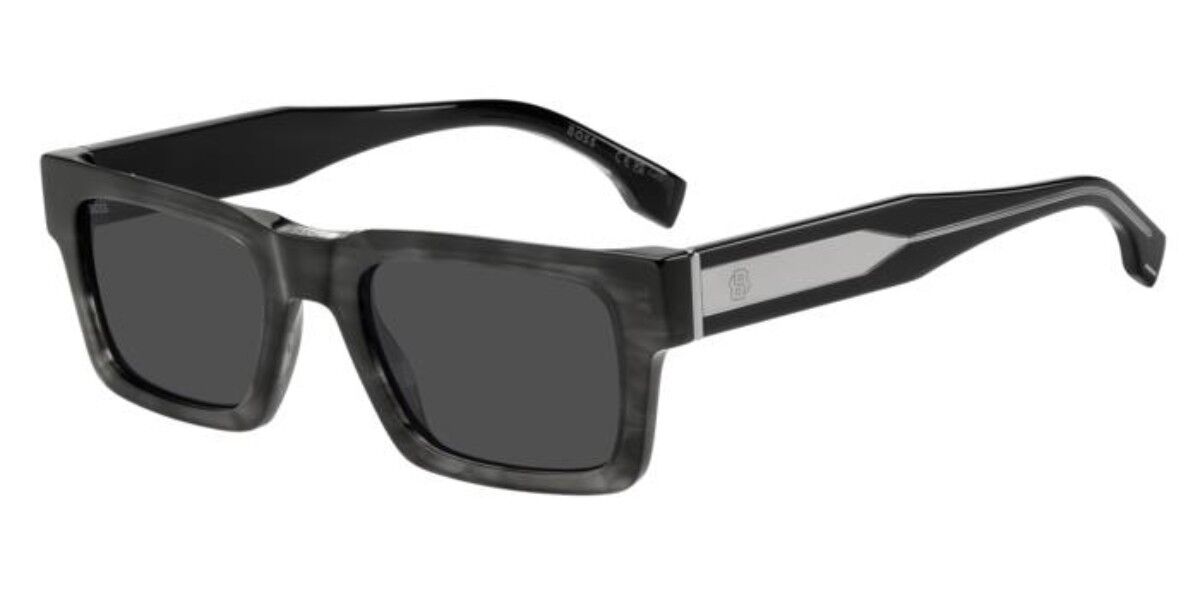 BOSS 1855/S 2W8/IR, Grey frame, Solid Dark Grey lenses