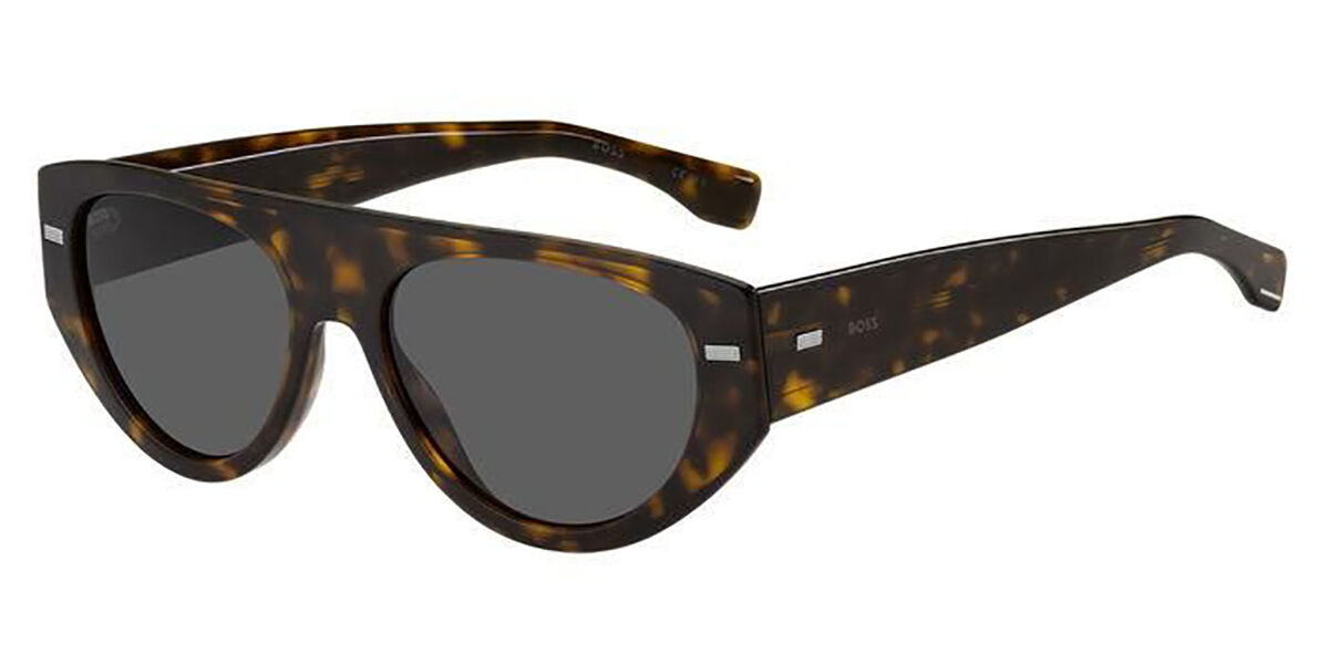 BOSS Boss 1443/S 086/IR, Tortoiseshell frame, Dark Grey lenses