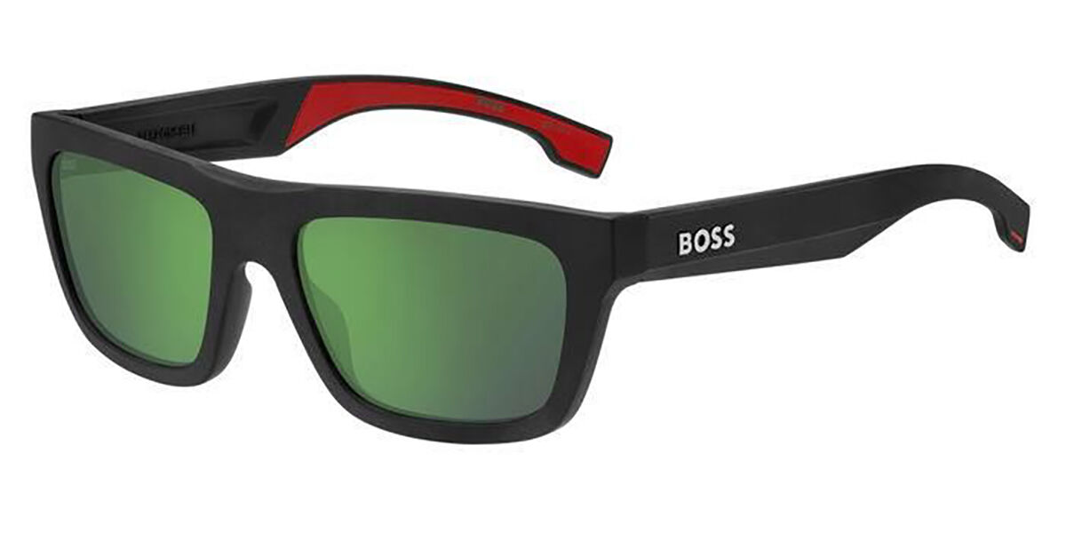BOSS Boss 1450/S BLX/Z9, Black frame, Green Mirror lenses