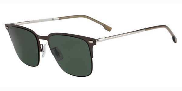 BOSS Boss 0951/F/S Asian Fit 4IN/QT, Brown frame, Grey lenses