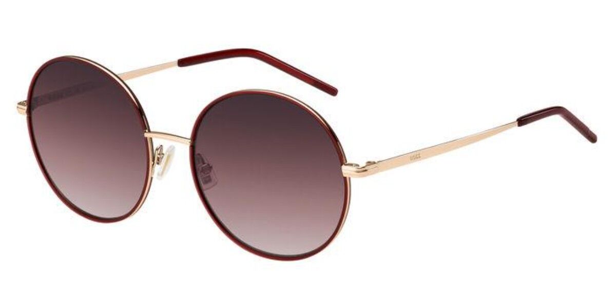 BOSS Boss 1593/S Y11/UQ, Gold frame, Gradient Burgundy Pink lenses