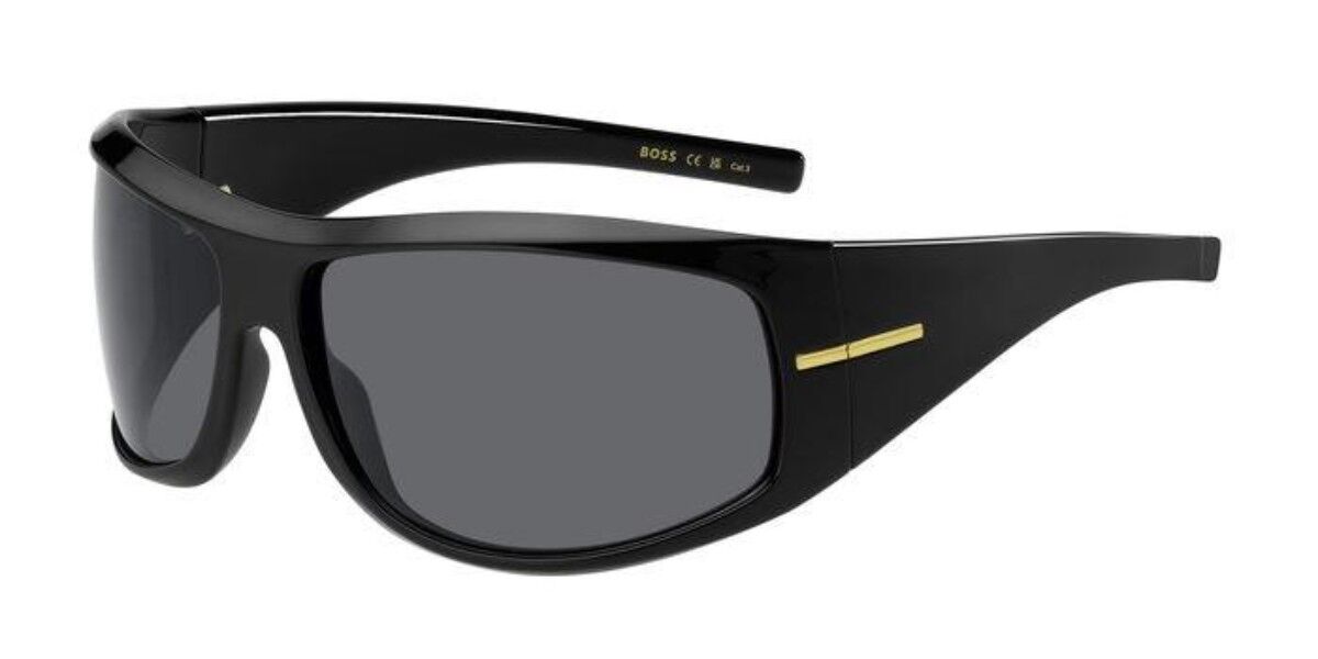 BOSS Boss 1653/S 807/IR, Black frame, Solid Dark Grey lenses