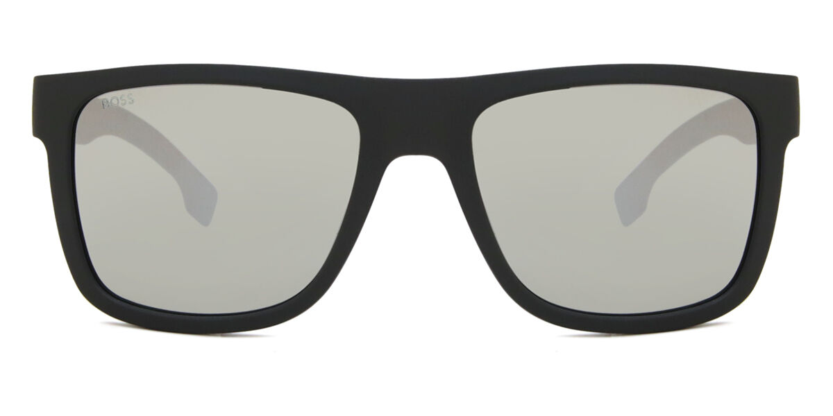 BOSS Boss 1647/S 003/T4, Black frame, Silver Flash Mirror lenses