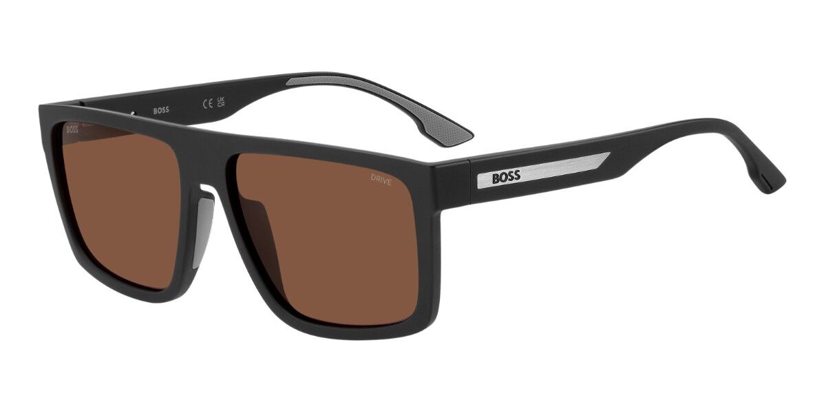 BOSS 1956/G/S Asian Fit Polarized 807/47, Black frame, Brown Polarized lenses