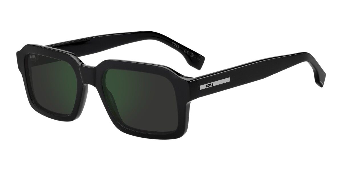 BOSS 1984/S 807/I8, Black frame, Grey Green Mirror lenses