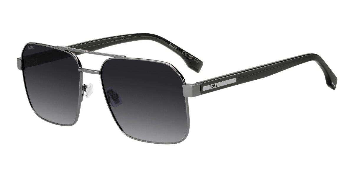 BOSS 1985/S KJ1/9O, Silver frame, Gradient Grey lenses
