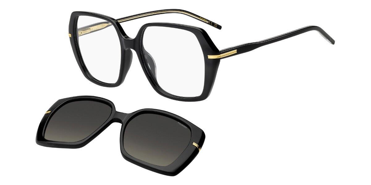 BOSS 2020/G/C Asian Fit with Clip-On 807/LB, Black frame