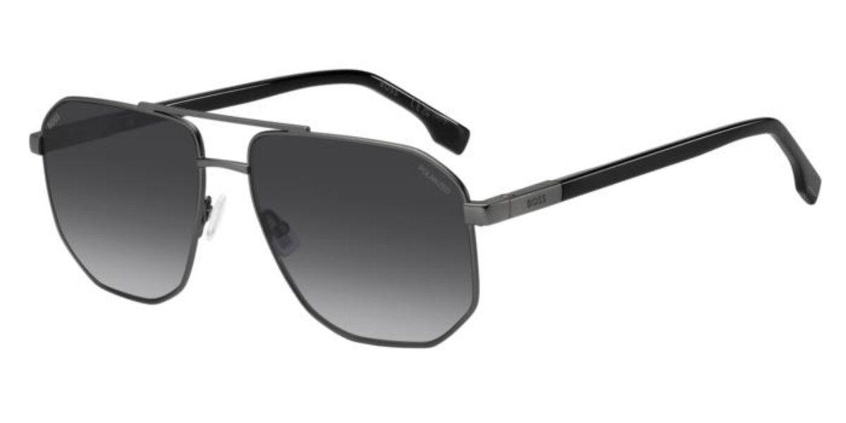BOSS 1832/S Polarized R80/WJ, Gunmetal frame, Gradient Grey lenses