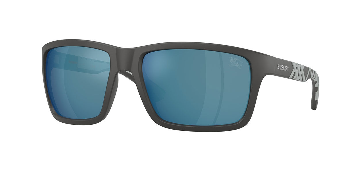 Burberry BE4483 423355, Grey frame, Blue Mirror lenses