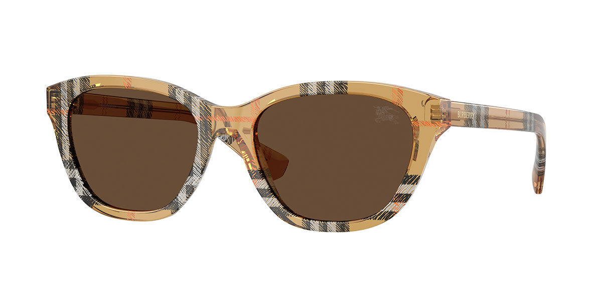 Burberry BE4486 416373, Brown frame, Dark Brown lenses