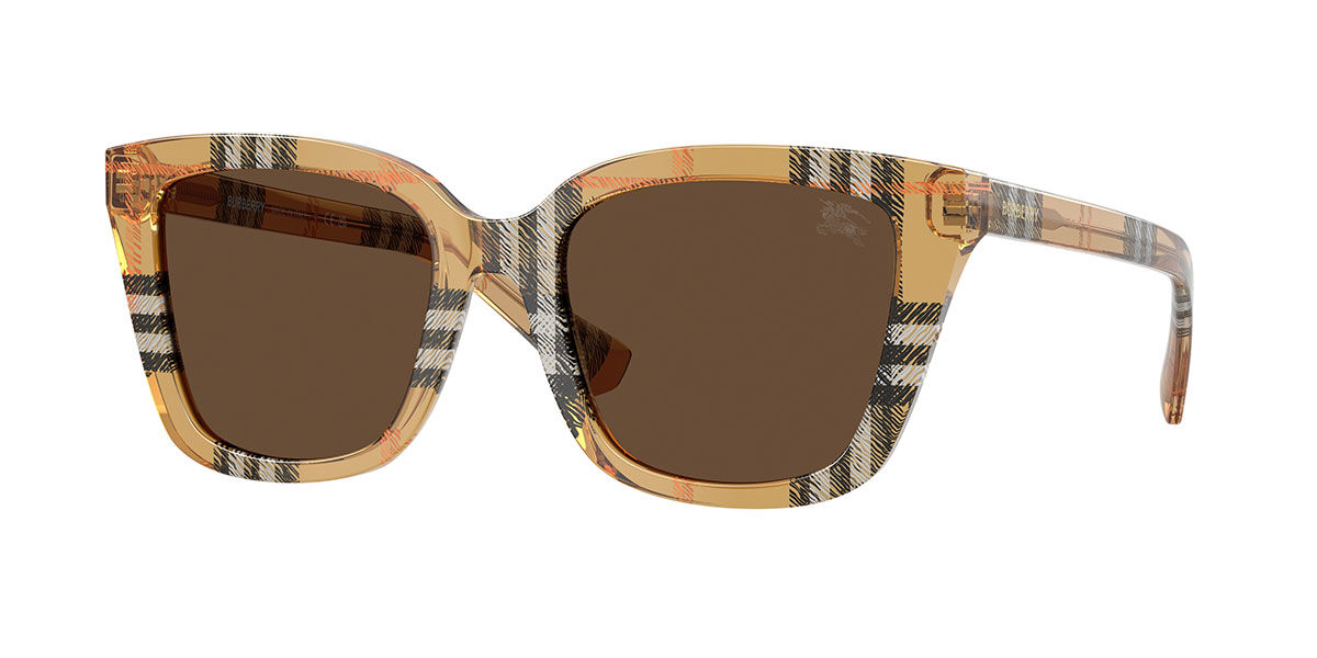 Burberry BE4487 416373, Brown frame, Dark Brown lenses