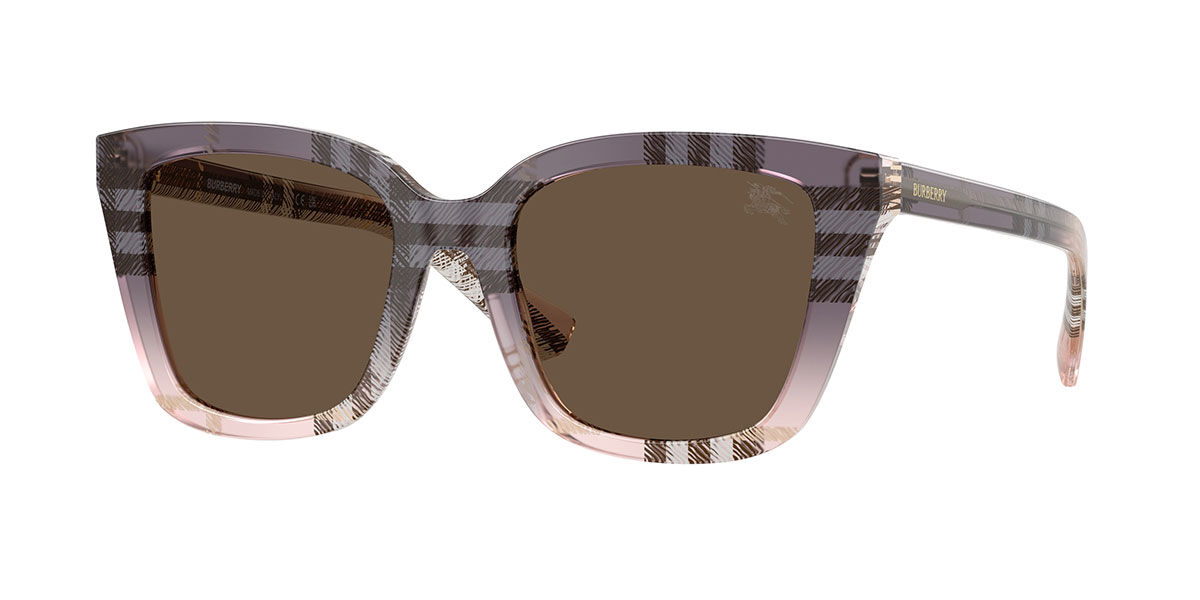 Burberry BE4487 422073, Purple frame, Solid Brown lenses