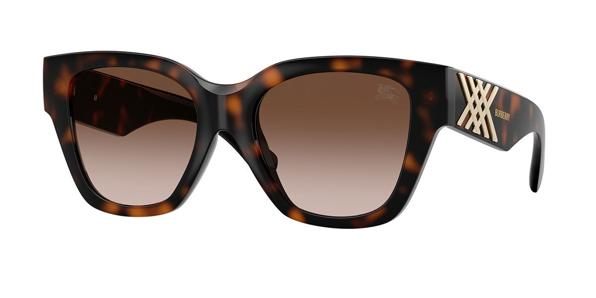 Burberry BE4489U 300213, Tortoiseshell frame, Gradient Brown lenses