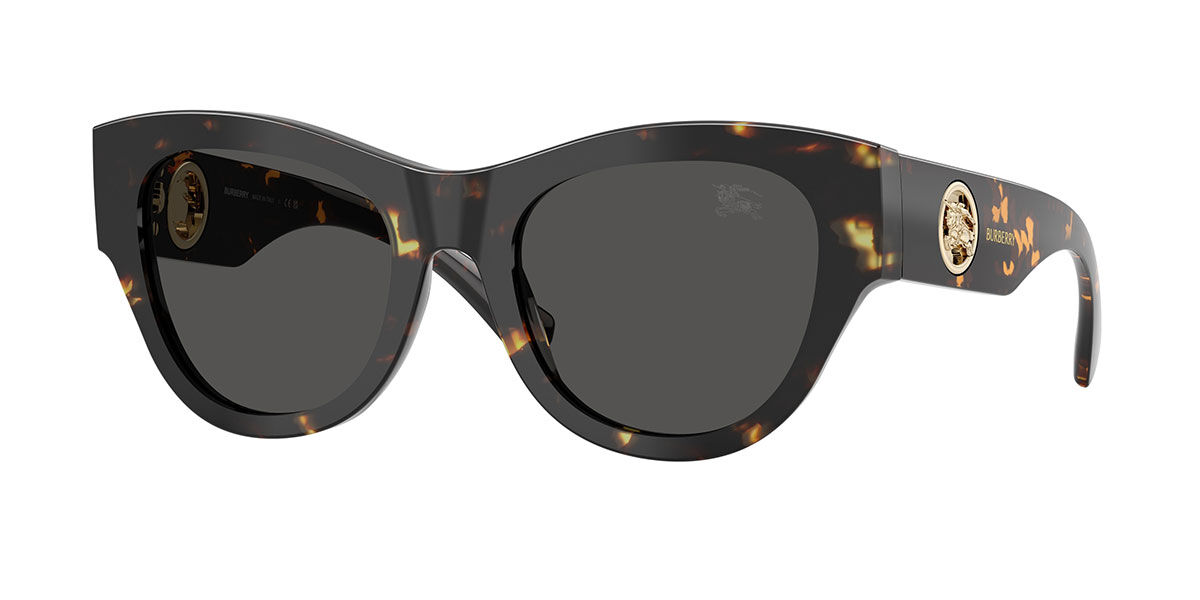 Burberry BE4491F Asian Fit 410687, Tortoiseshell frame, Dark Grey lenses