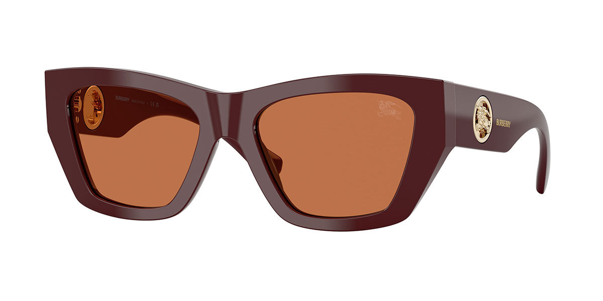 Burberry BE4492 411973, Burgundy frame, Brown lenses