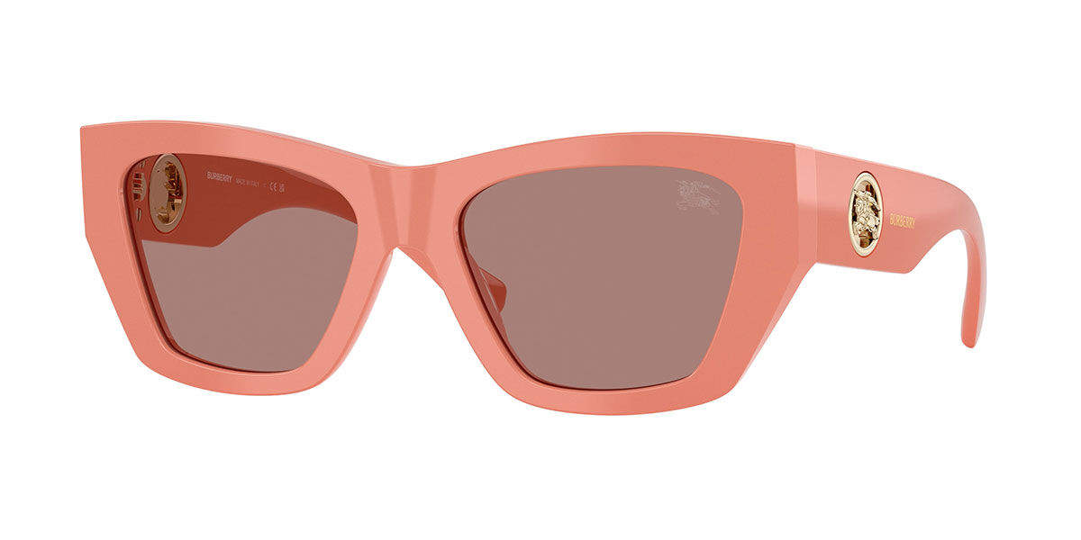 Burberry BE4492 421973, Pink frame, Light Brown lenses