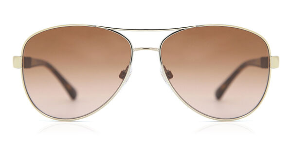 Burberry BE3080 114513, Gold frame, Brown lenses