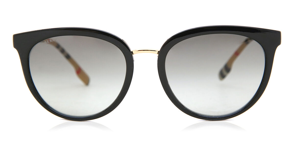 Burberry BE4316 WILLOW 385311, Black frame, Gradient Grey lenses