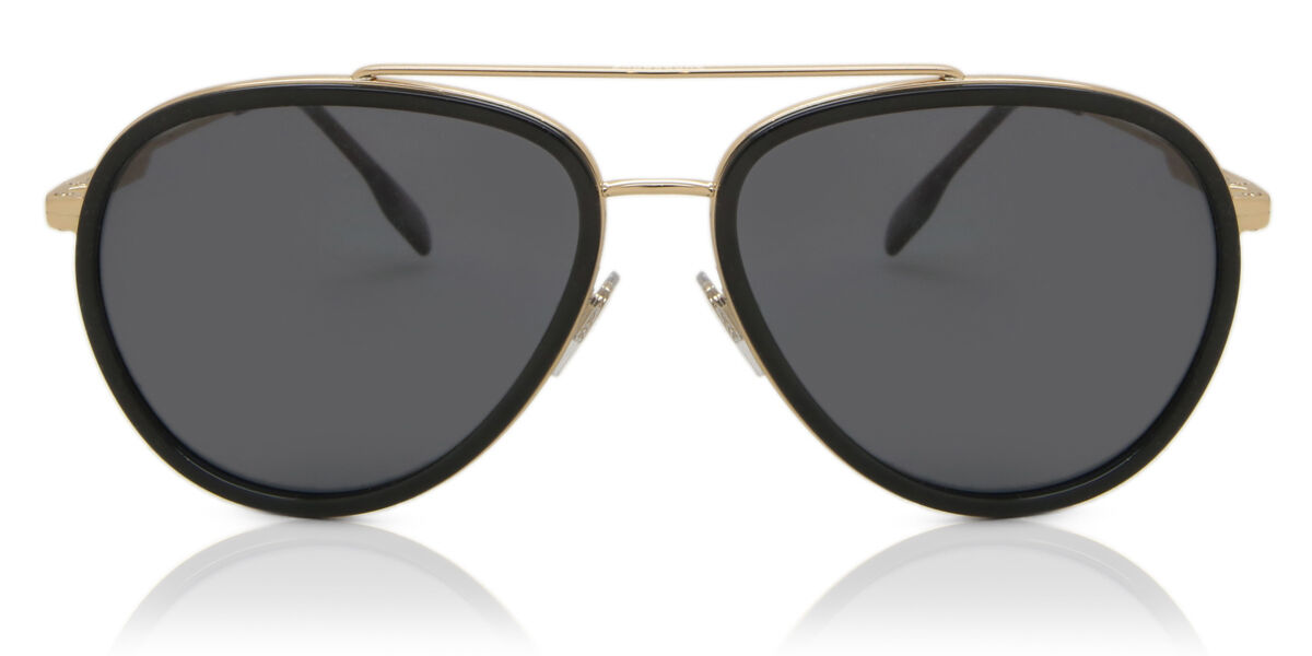 Burberry BE3125 OLIVER Polarized 101781, Black frame, Dark Grey Polarized lenses