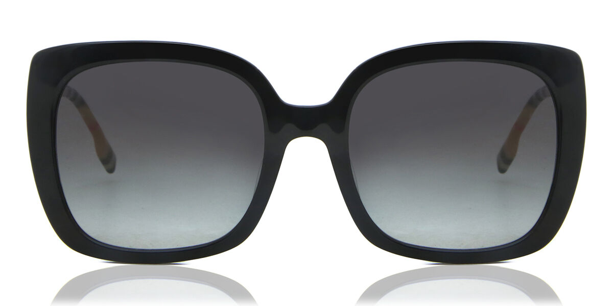 Burberry BE4323F CAROLL Asian Fit 38538G, Black frame, Gradient Grey lenses
