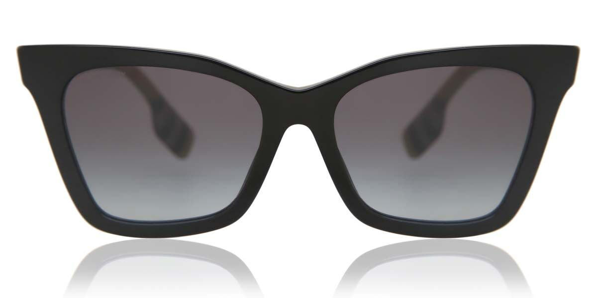 Burberry BE4346 ELSA 39428G, Black frame, Gradient Grey lenses