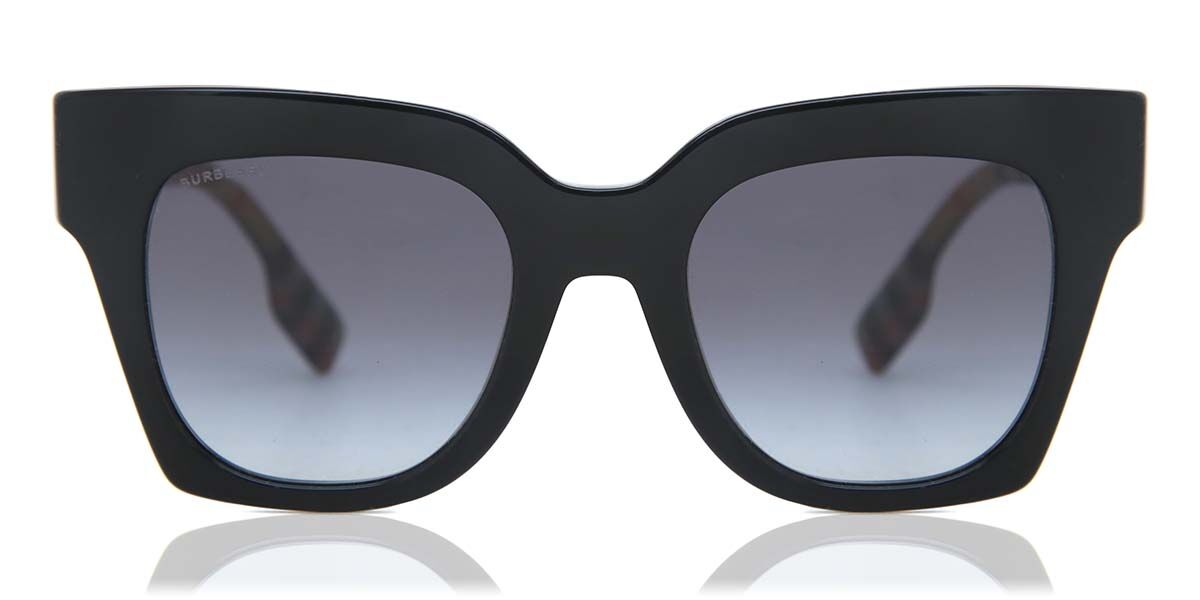 Burberry BE4364 KITTY 39428G, Black frame, Gradient Grey lenses