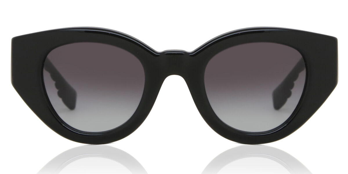 Burberry BE4390 MEADOW 30018G, Black frame, Gradient Grey lenses