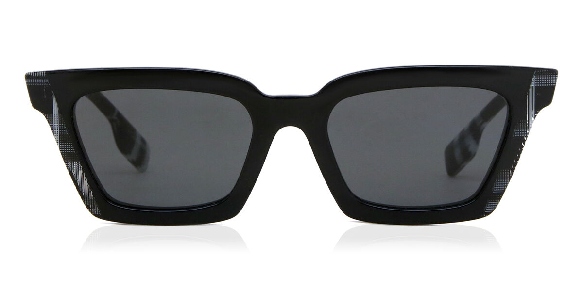 Burberry BE4392U BRIAR Asian Fit 405187, Black frame, Dark Grey lenses