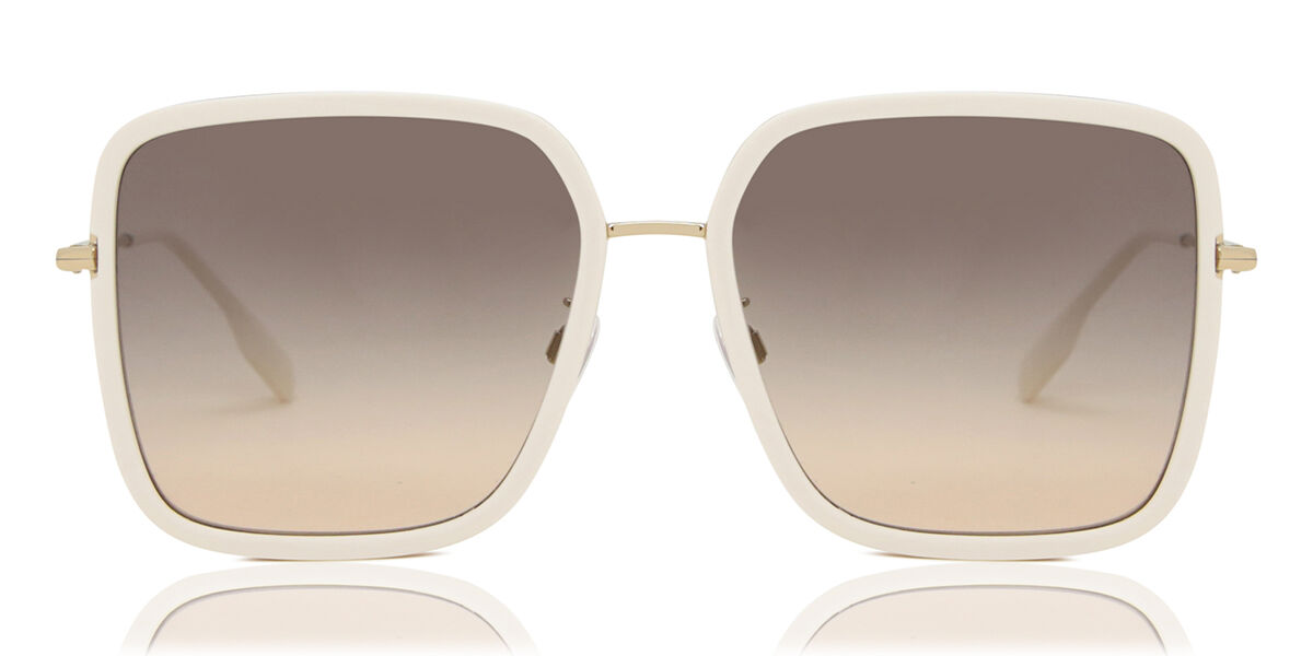 Burberry BE3145D DIONNE Asian Fit 1109G9, White frame, Gradient Grey lenses