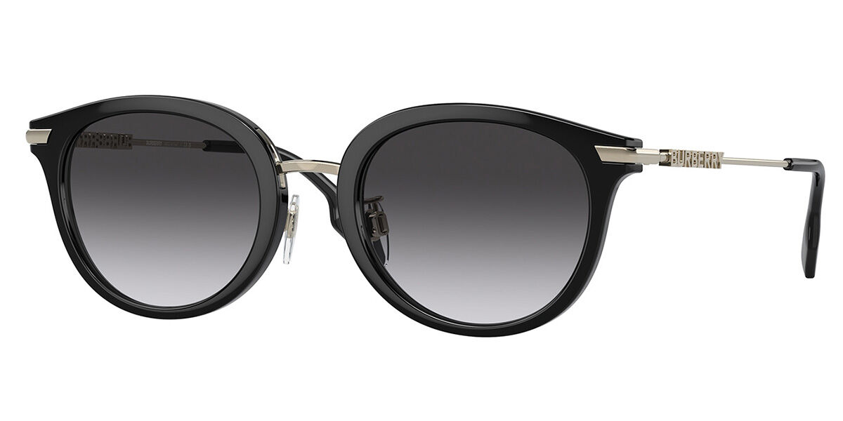 Burberry BE4398D KELSEY Asian Fit 30018G, Black frame, Gradient Grey lenses