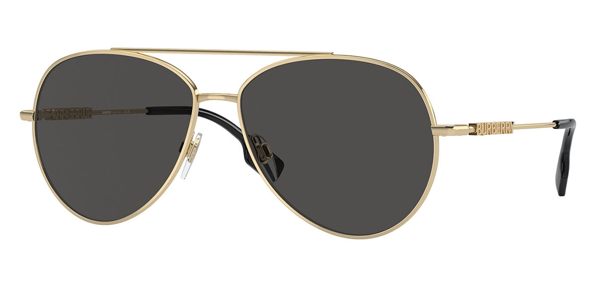 Burberry BE3147 110987, Gold frame, Grey lenses