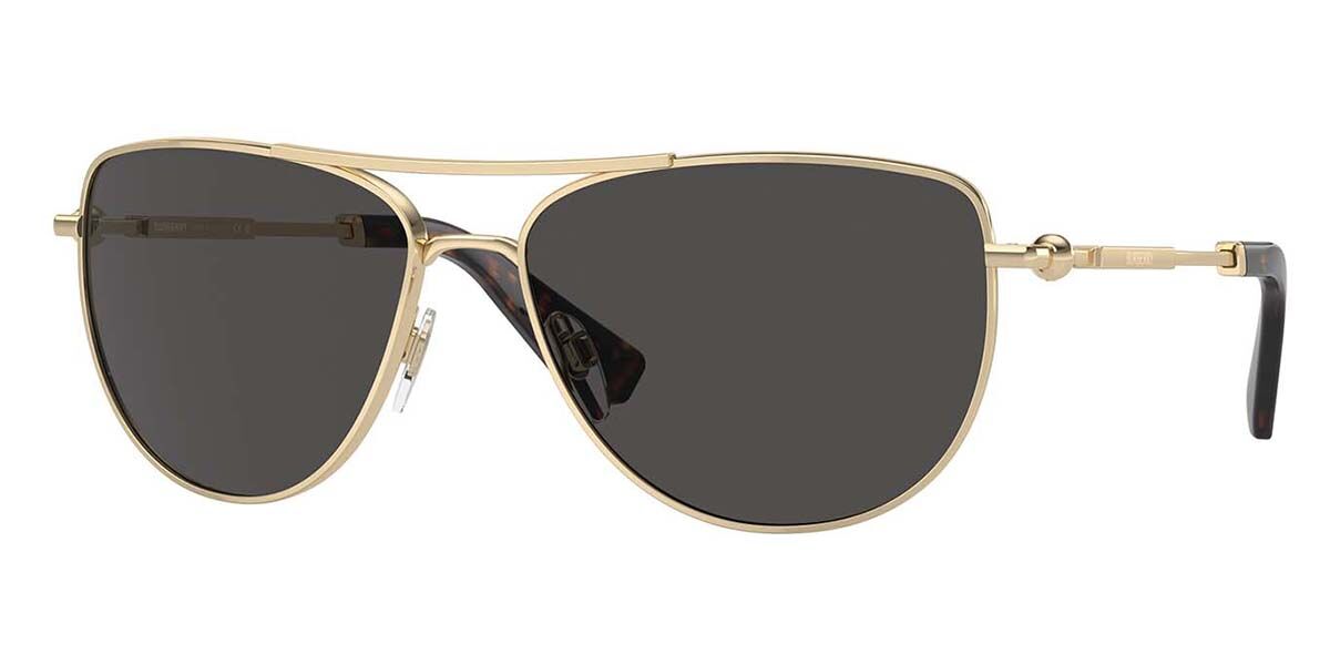 Burberry BE3149 110987, Gold frame, Dark Grey lenses