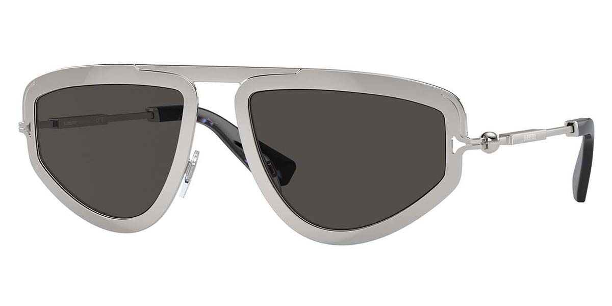 Burberry BE3150 100587, Silver frame, Dark Grey lenses