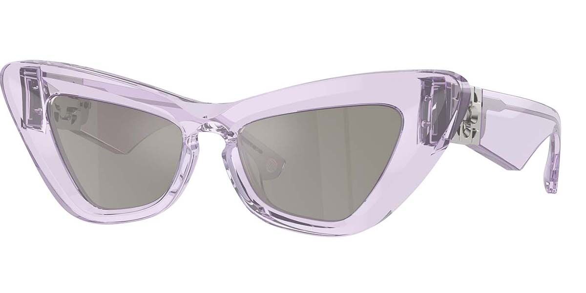 Burberry BE4421U 40956G, Purple frame, Light Grey Silver Mirror lenses
