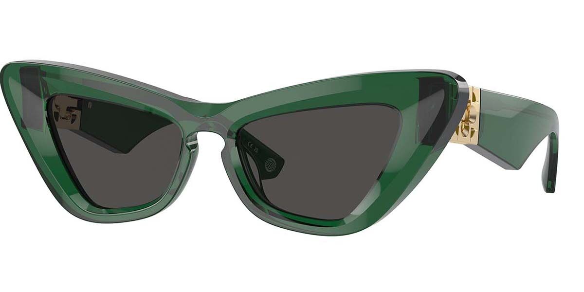 Burberry BE4421U 410487, Green frame, Dark Grey lenses