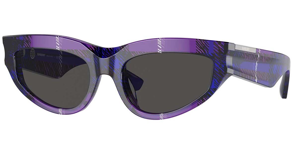 Burberry BE4425U 411387, Purple frame, Dark Grey lenses