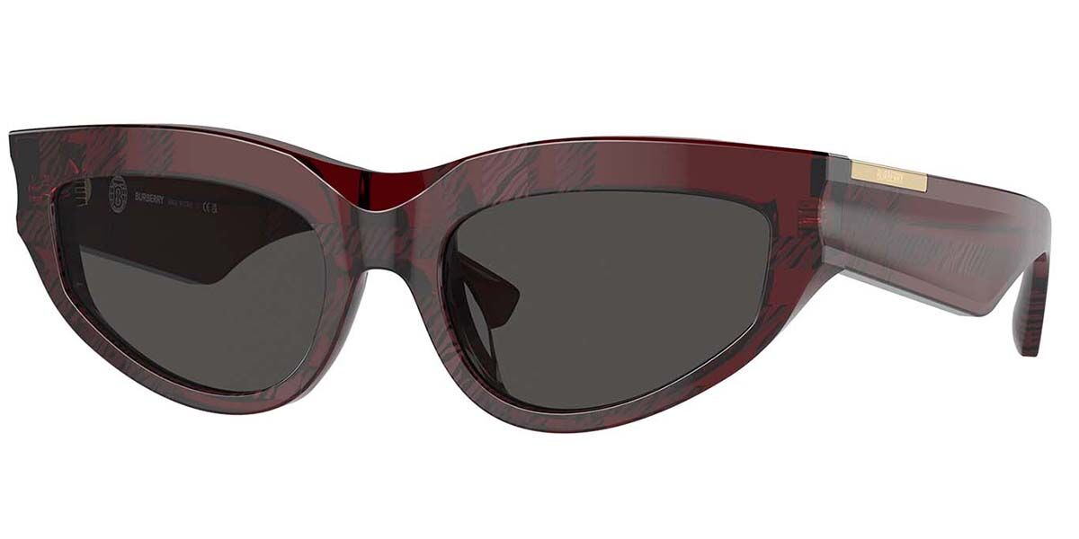 Burberry BE4425U 411587, Red frame, Dark Grey lenses