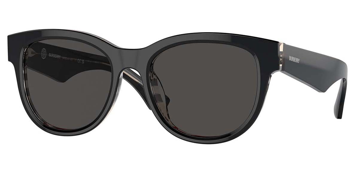 Burberry BE4432U 412187, Black frame, Dark Grey lenses