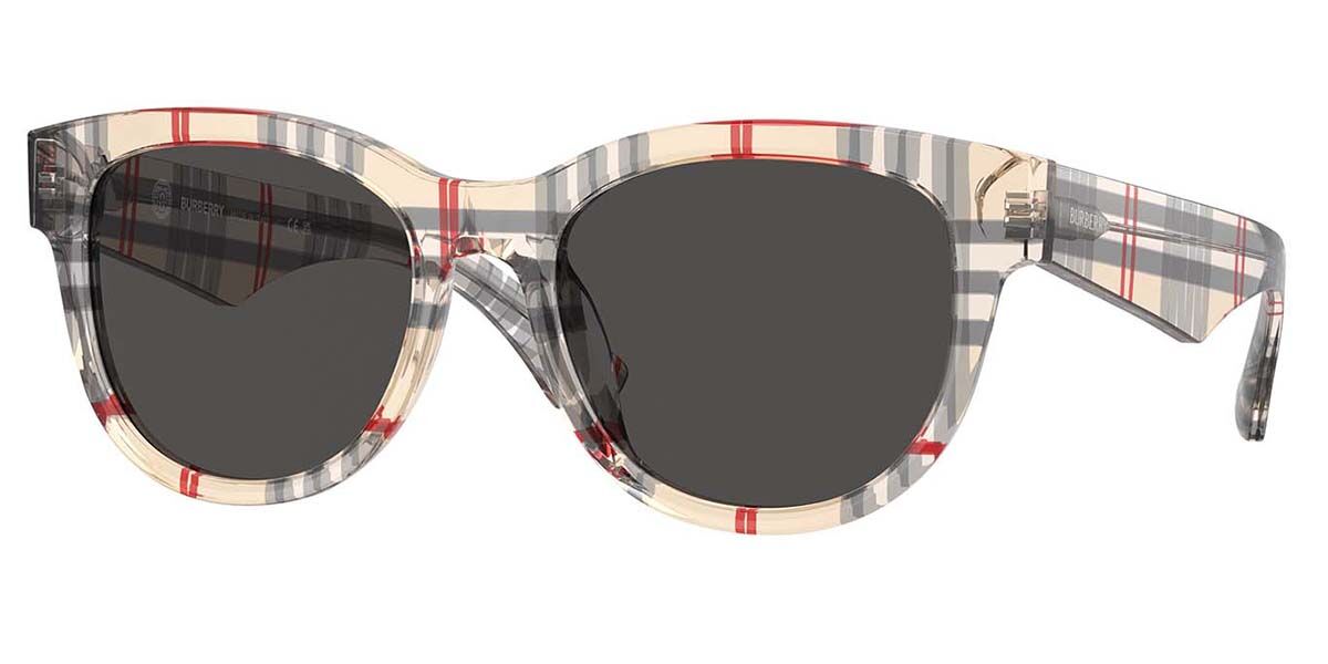 Burberry BE4432U 412287, Brown frame, Dark Grey lenses