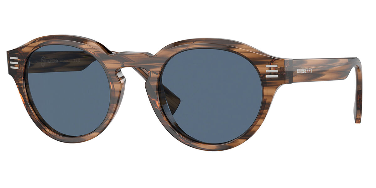 Burberry BE4404F Asian Fit 409680, Brown frame, Dark Blue lenses