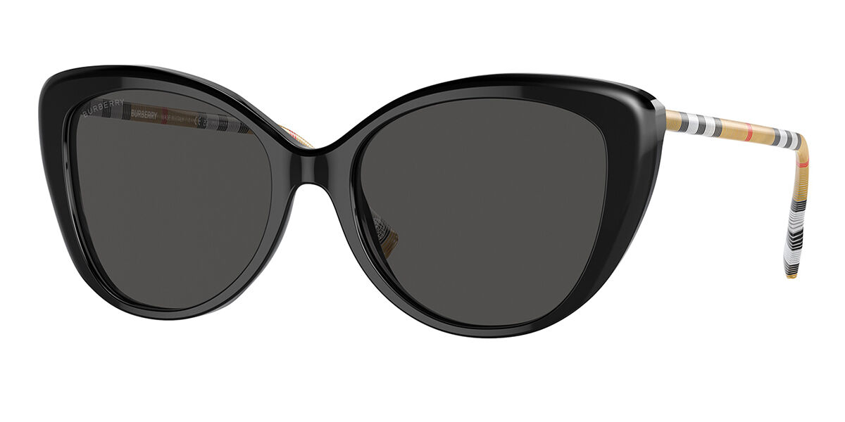 Burberry BE4407F Asian Fit 385387, Black frame, Dark Grey lenses