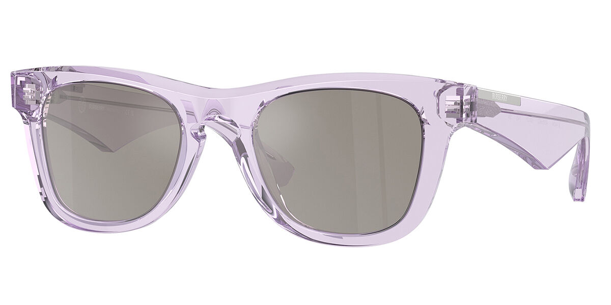 Burberry BE4426 40956G, Purple frame, Light Grey Silver Mirror lenses