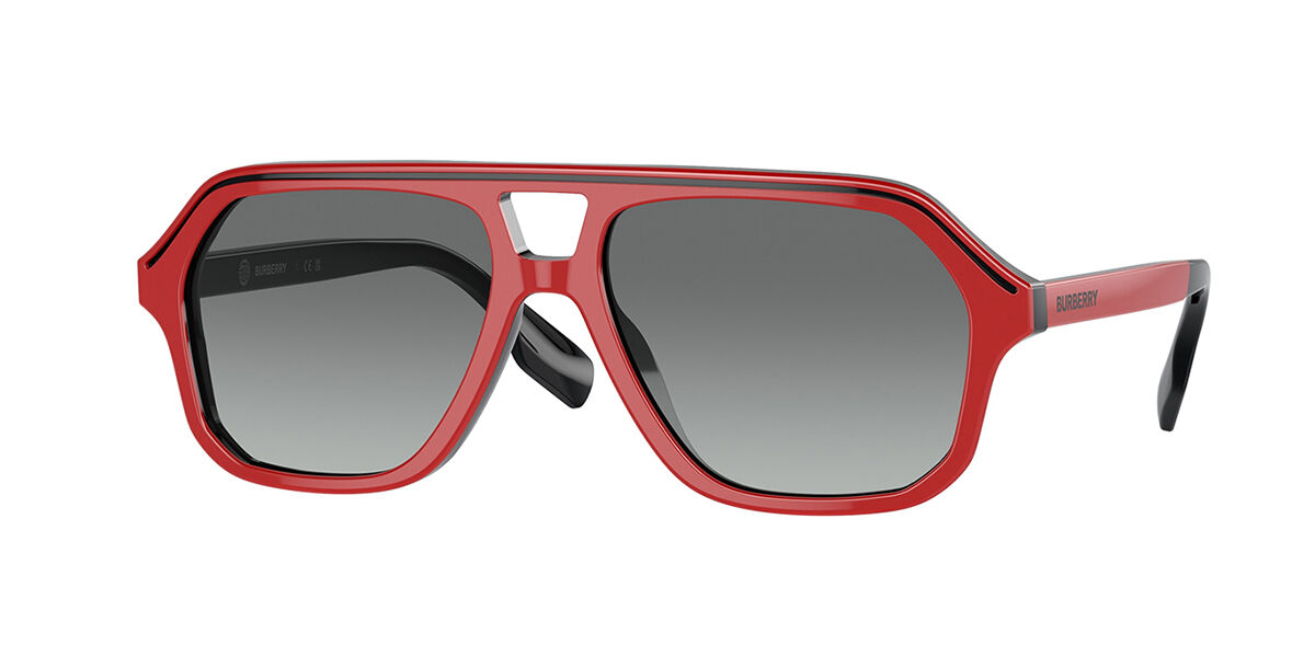 Burberry JB4340 Kids 396311, Red frame, Gradient Grey lenses